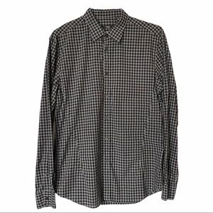Z Zegna Plaid Button Down Shirt